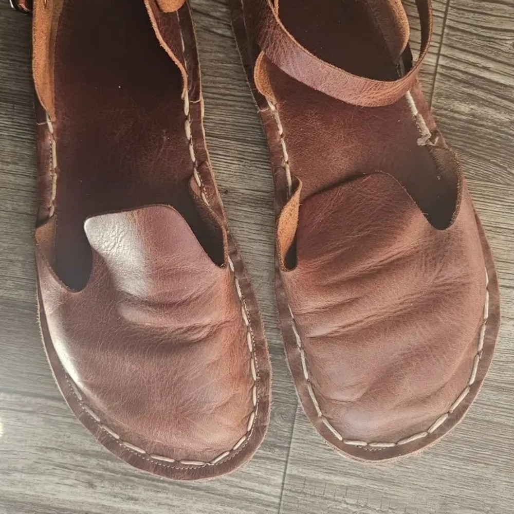 Women's Brown Barefoot Leather Sandals